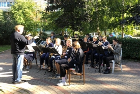 Оркестр "Серебряные трубы" принял участие в праздничном концерте